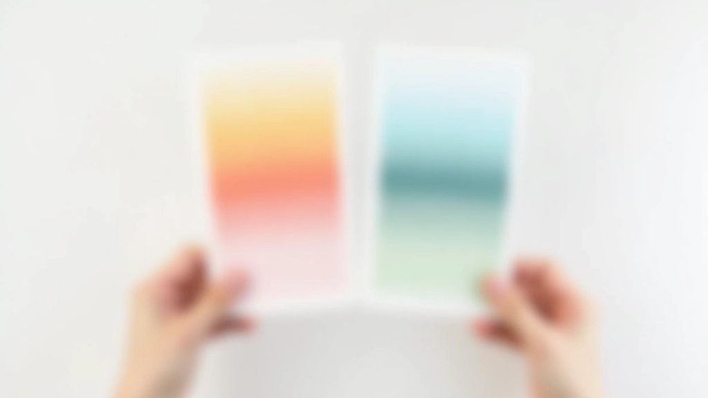 Comparação visual de impressão com cores inconsistentes lado a lado mostrando diferenças de tonalidade e saturação
